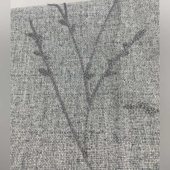 Kelvin Sun Block Embroidered Curtains Panels (2) Gray - Picture 2 of 6